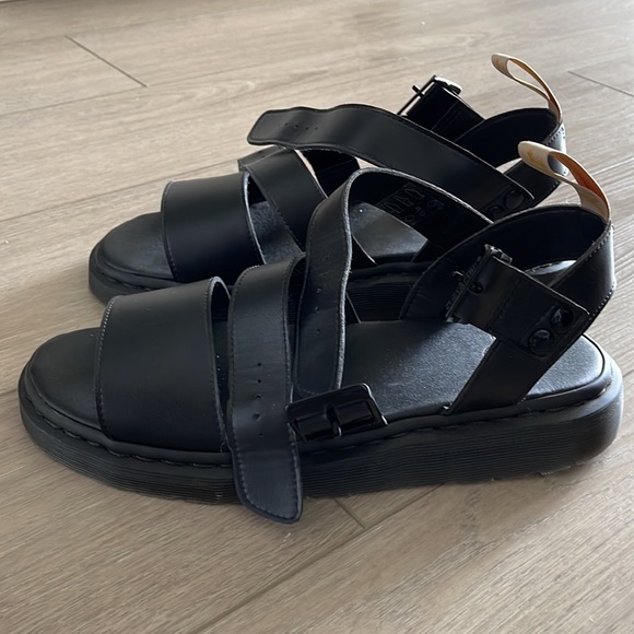 Dr. Martens Black Vegan Gryphon Sandals - Picture 2 of 2